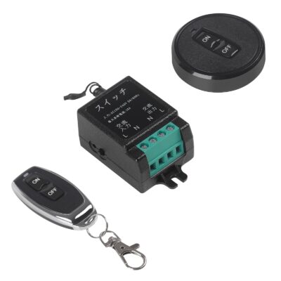 ワイヤレス リモコン リモートコントロール スイッチ ポンプ コンセント家電リモート コントロール 家庭用電源リモートスイッチ 防水 バスルーム適用 配線不要 電池不要 (1 to 1)