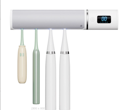 ＼12月3日1:59まで！P5倍／Iseebiz 歯ブラシ除菌器 家族用 UV-C除菌 無接触で自動開閉 手動除菌&自動除菌 空気循環ファン付 紫外線200秒間簡単除菌 梅雨&カビ対策 LEDデイスプレイ 自動電源オフ機能 USB充電式 コードレス 壁掛け式 穴開け不要 電動歯ブラシ対応 カビ防止